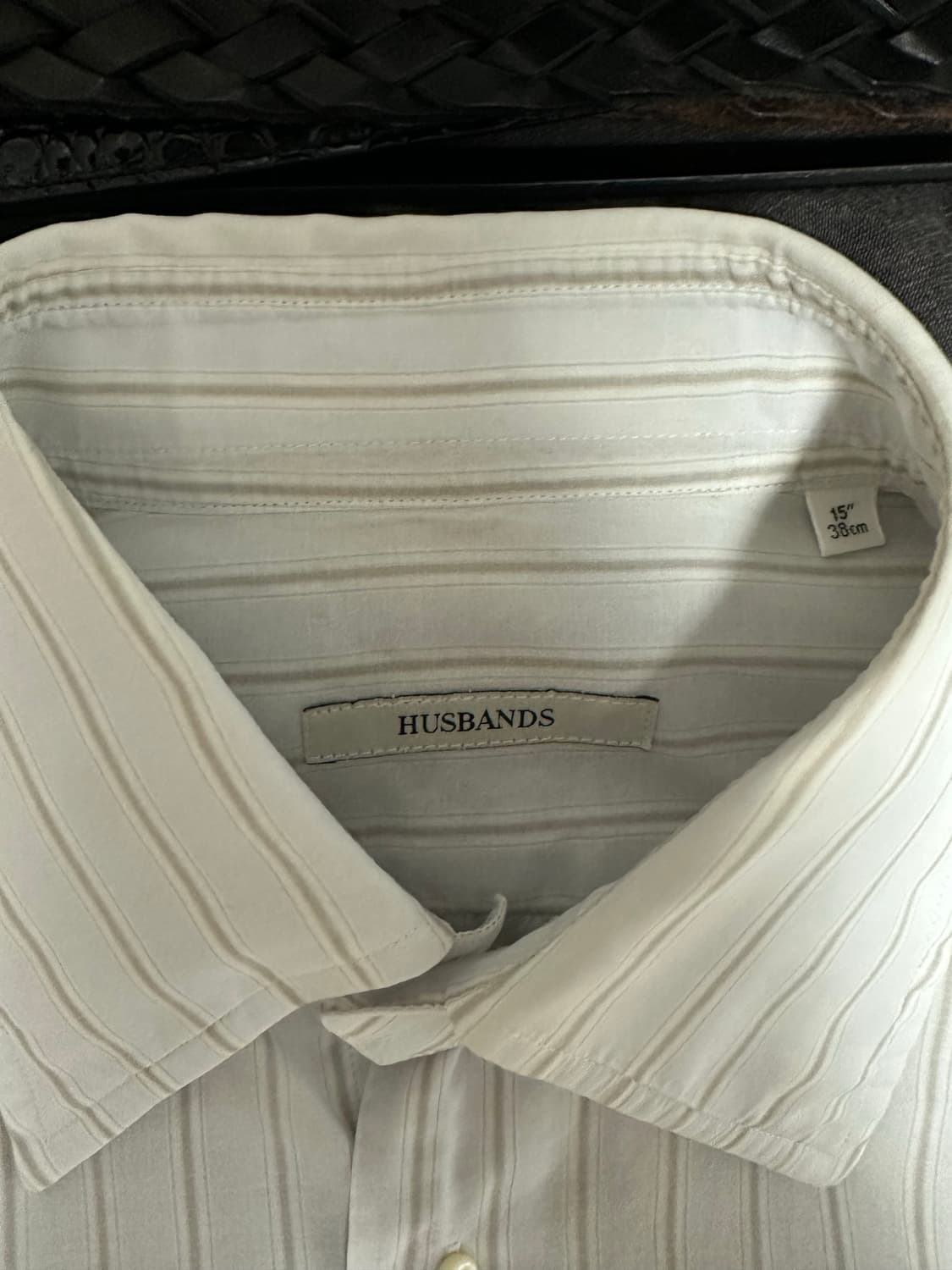 Husbands Paris, 코튼 실크 와이드 칼라 셔츠, 38 상품이미지6