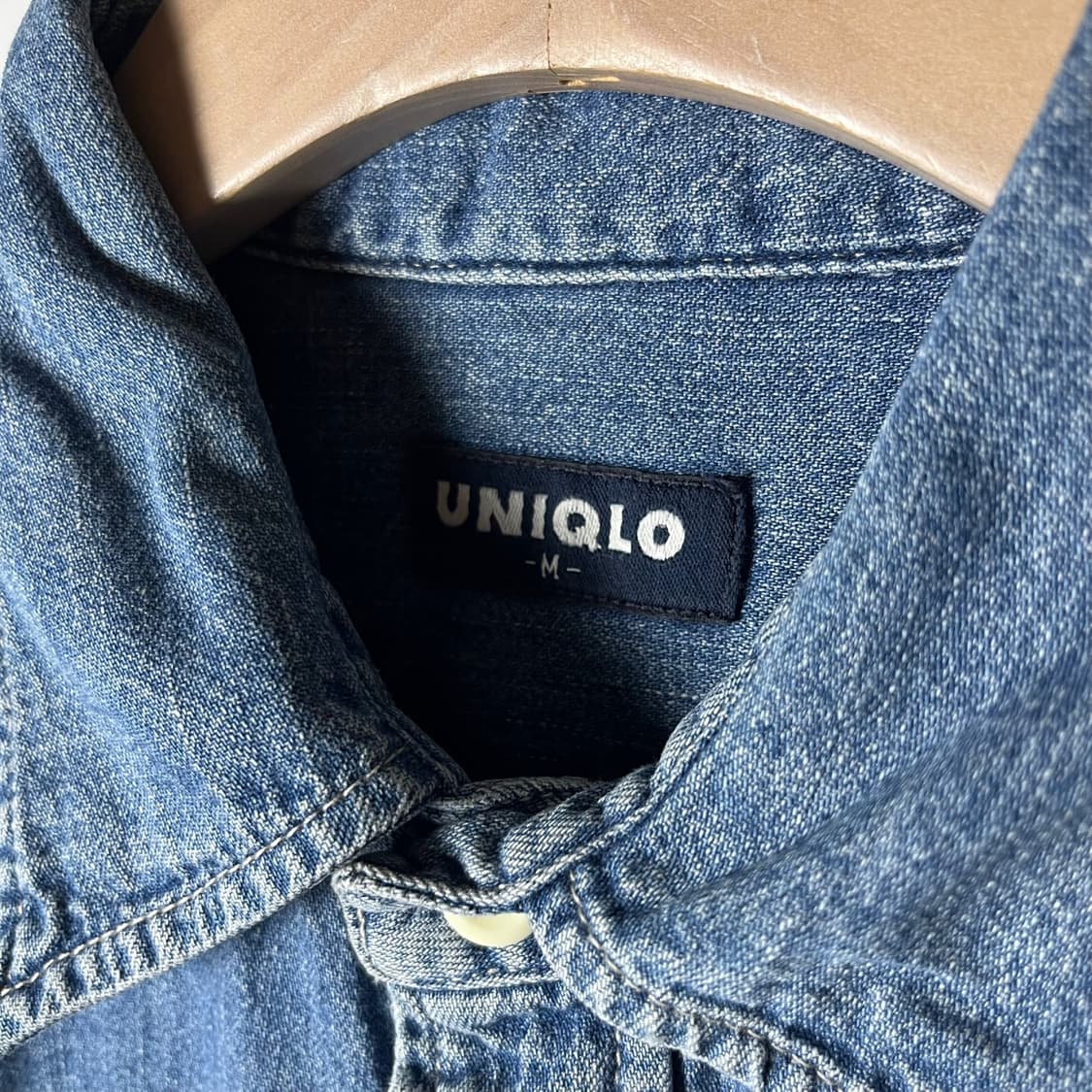 [Uniqlo] 00's 올드 유니클로 데님 하프 셔츠 상품이미지4