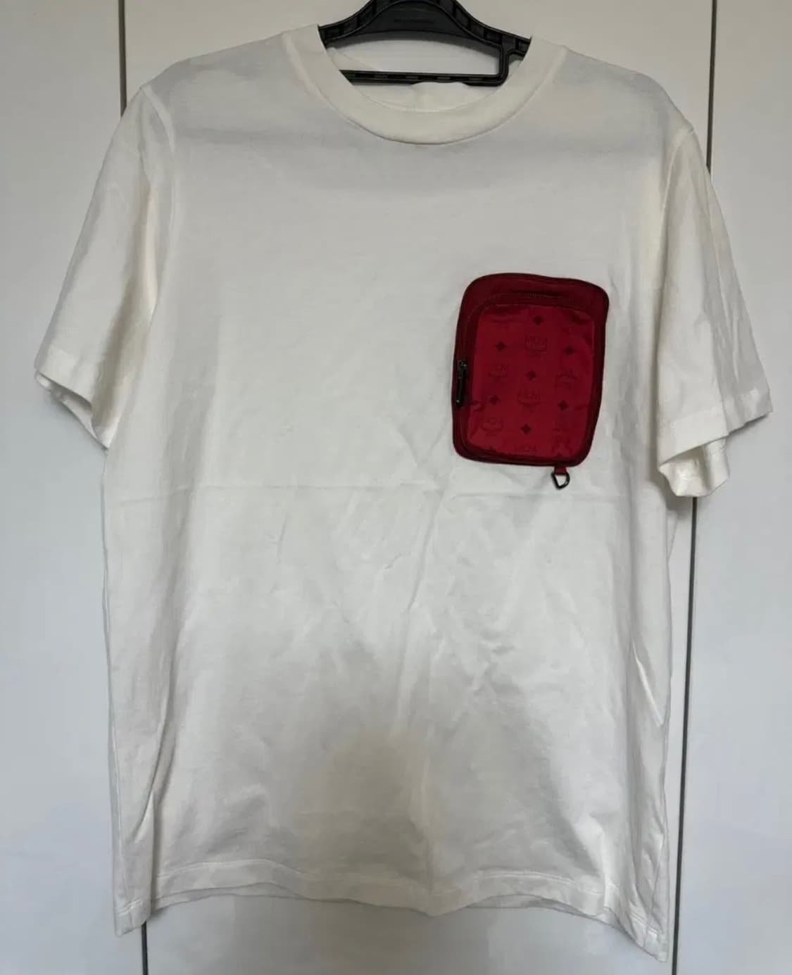 MCM 화이트 포켓 반팔 티셔츠 상품이미지2