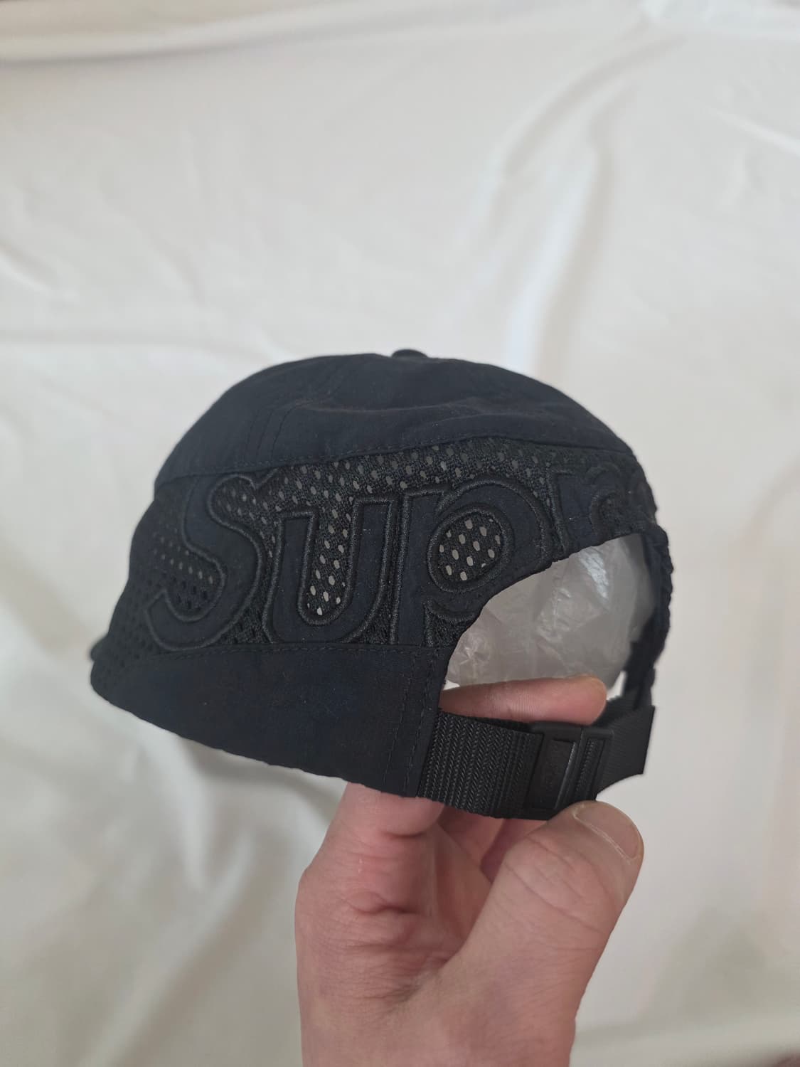 슈프림 코듀라 메쉬 6-패널 블랙 상품이미지2