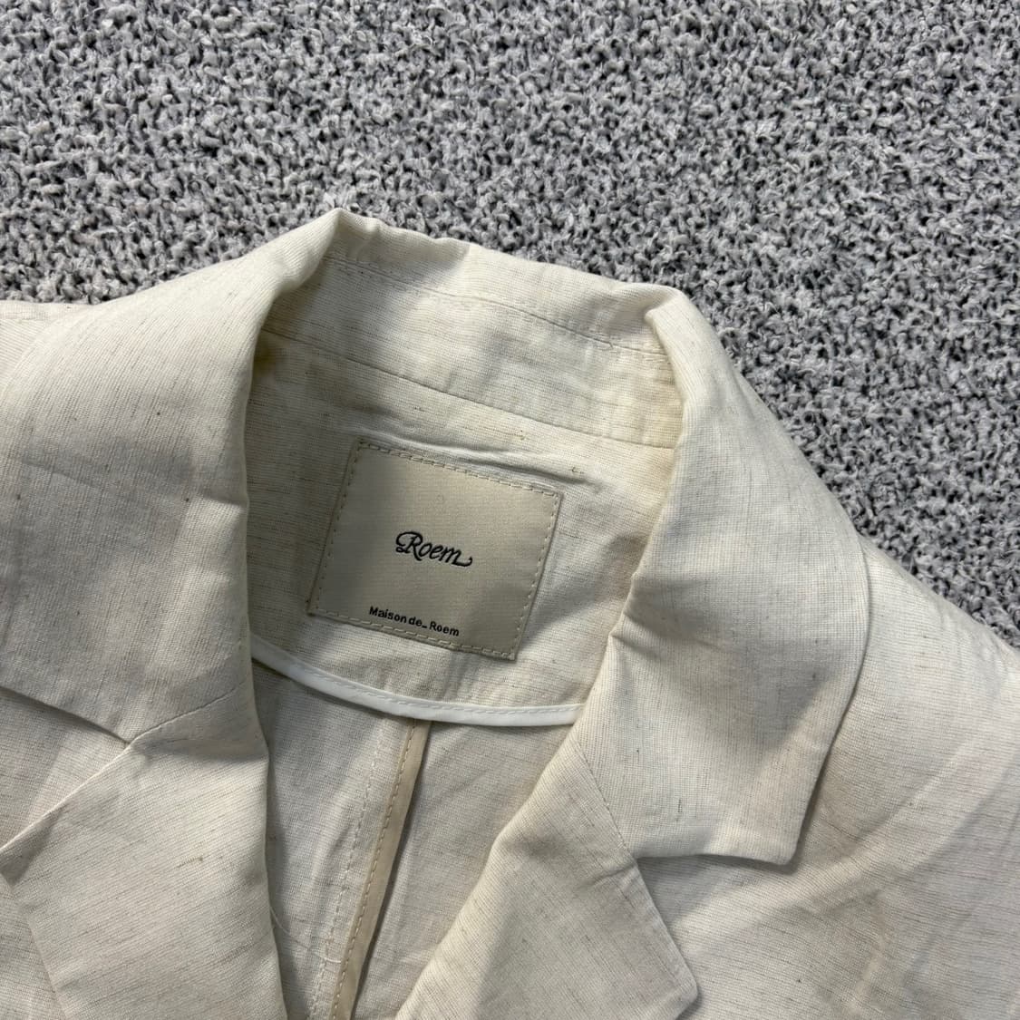 S 로엠 여성 크롭 린넨 셔츠 자켓 0401J 상품이미지2