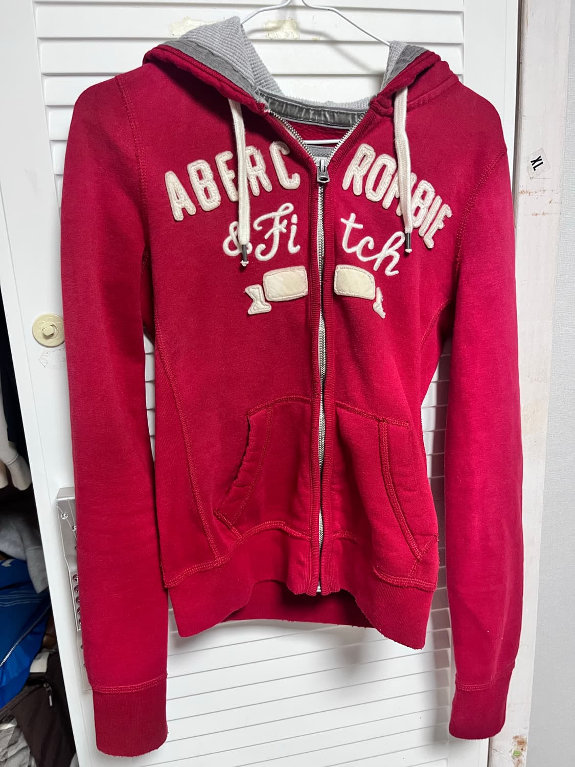 아베크롬비 후드집업 레드 상품이미지1