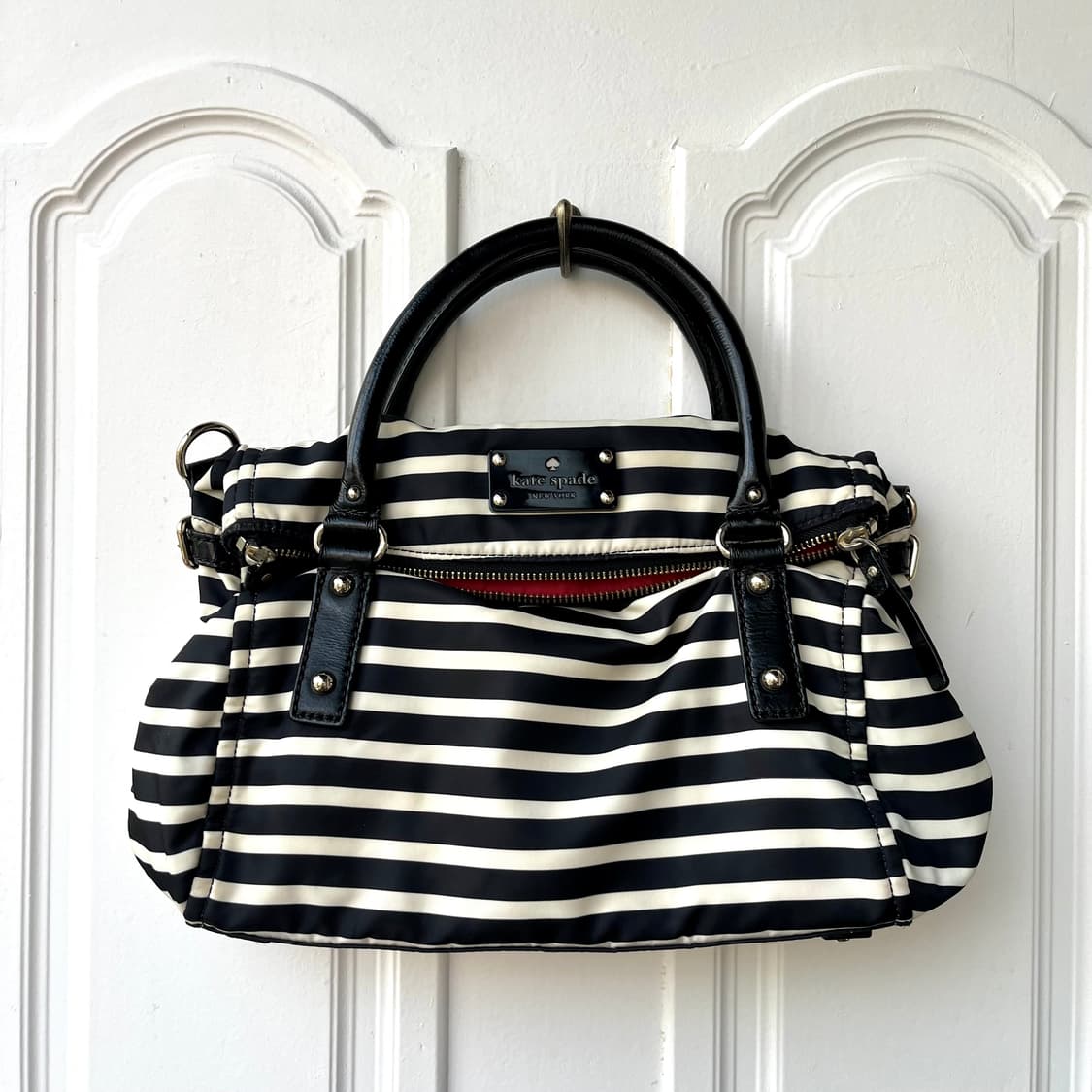 Kate spade 케이트 스페이드 스트라이프 스트랩 숄더백 갸루 y2k 상품이미지1