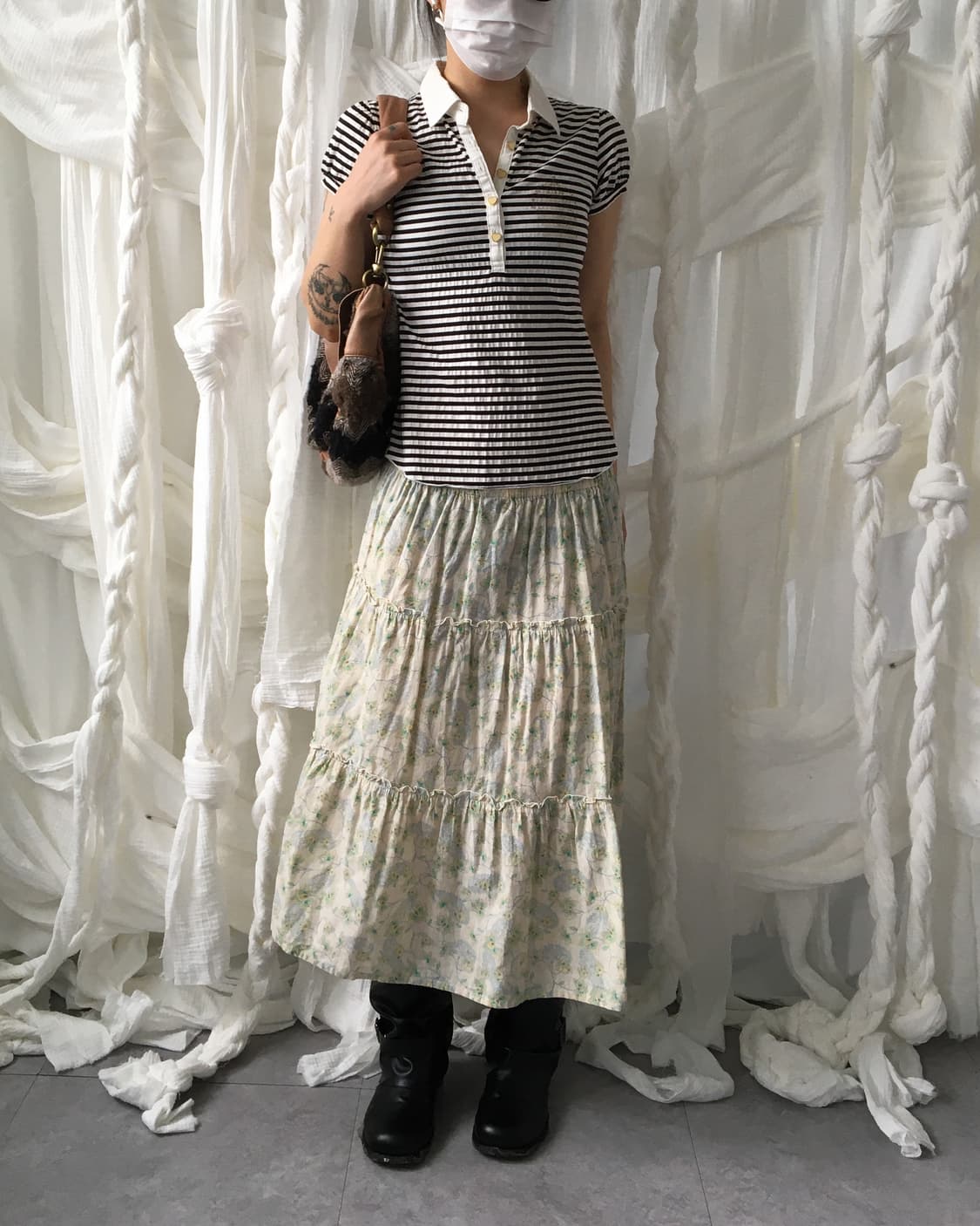 Stripe pattern pk t 상품이미지1