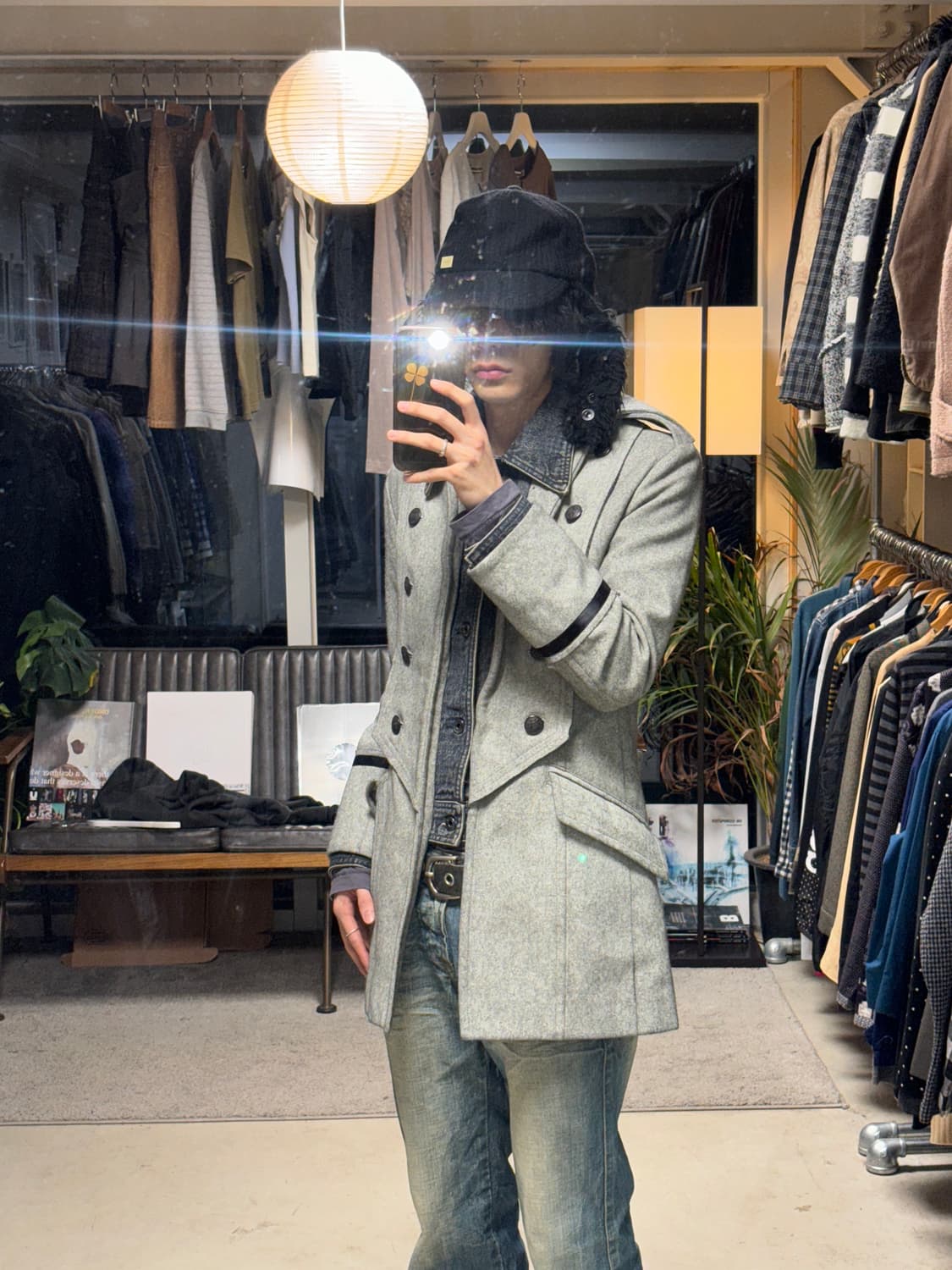 5351 pour les hommes 데님 레이어드 나폴레옹 자켓 상품이미지8