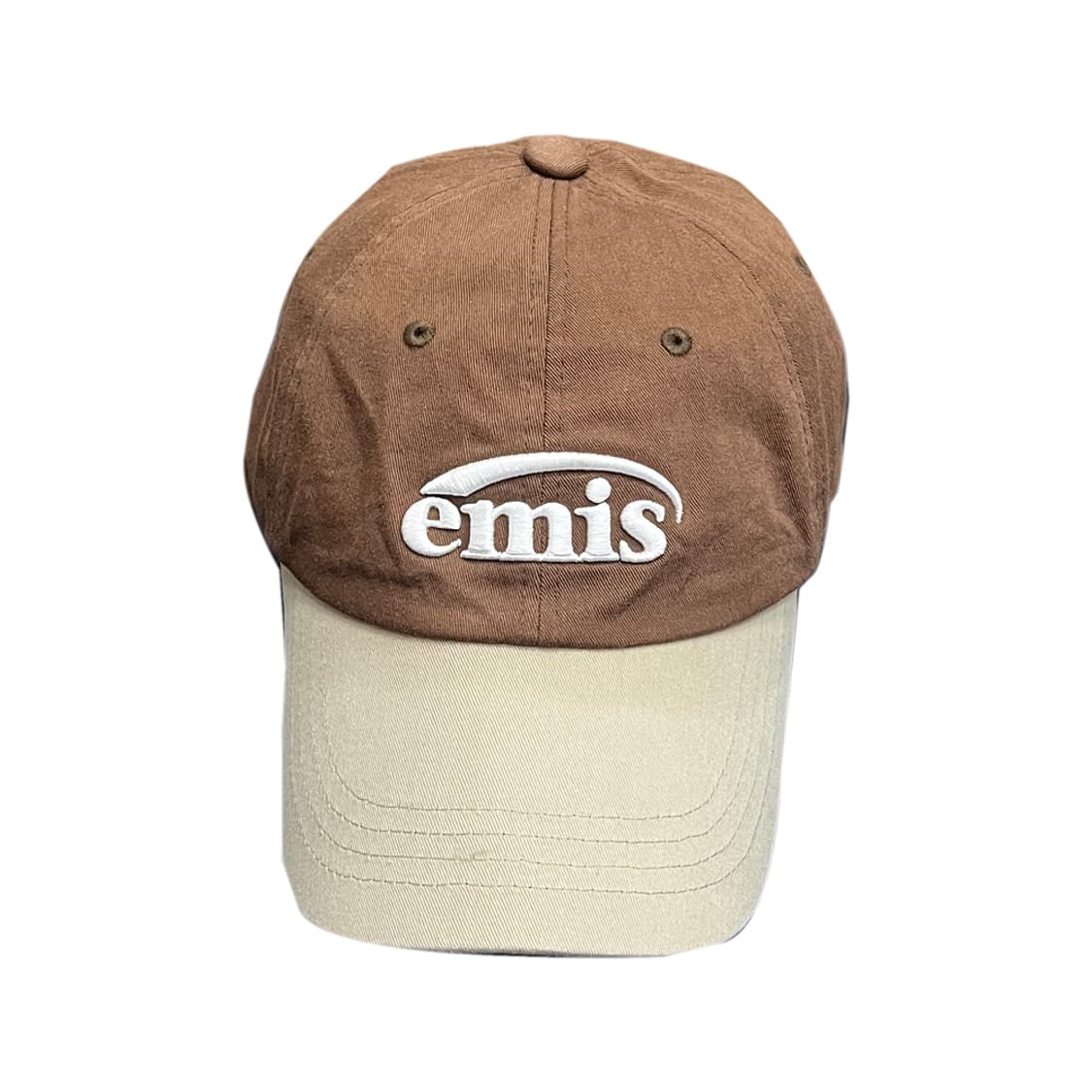 emis 이미스 뉴 로고 믹스 브라운 볼캡 모자 상품이미지2