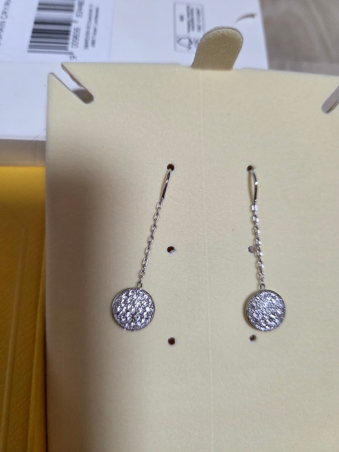 새제품)스와로브스키 양면 드롭 귀걸이 정품 상품이미지7