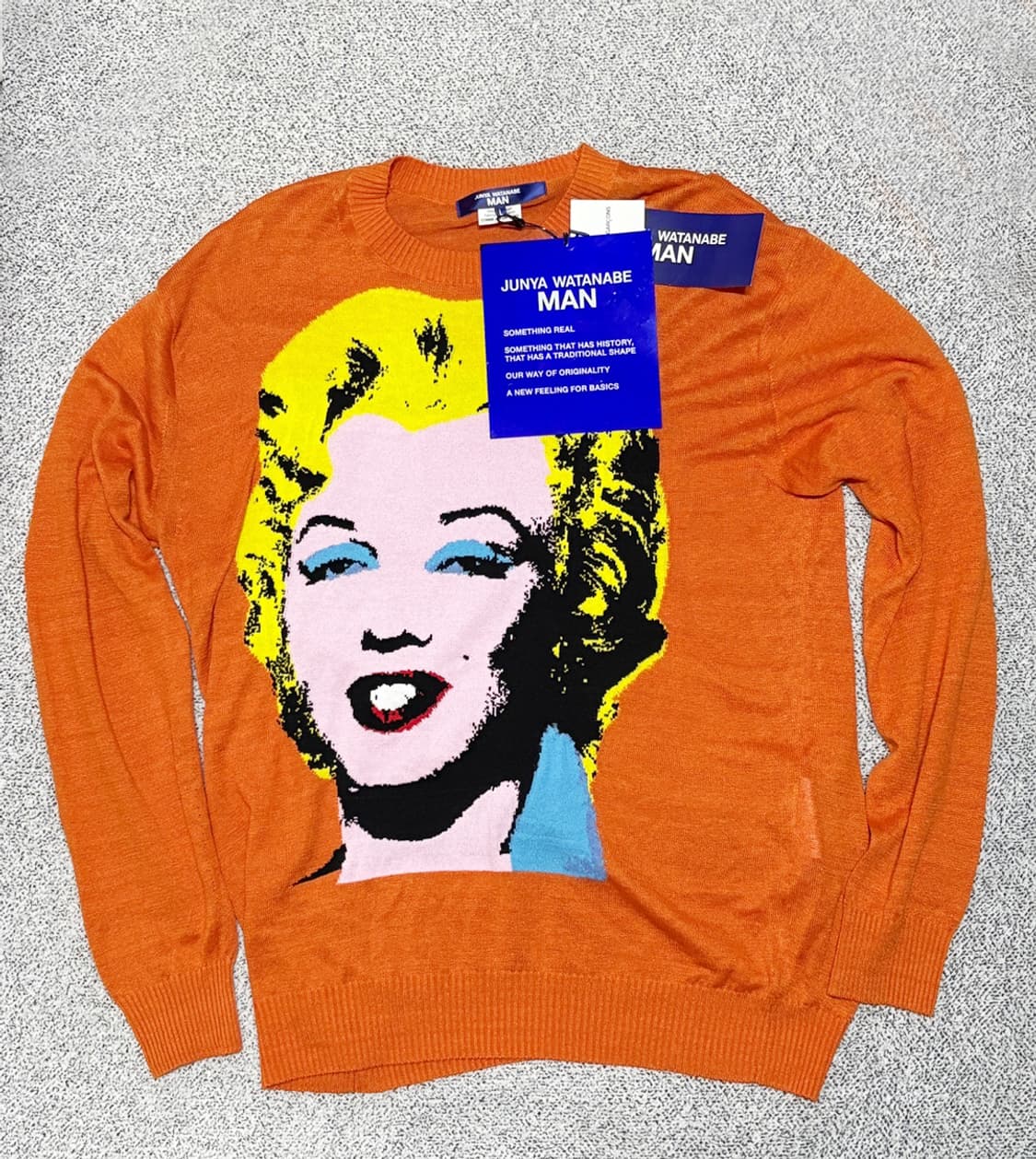 준야 와타나베 맨 꼼데가르송 x 앤디 워홀 마릴린 먼로 스웨터 상품이미지4