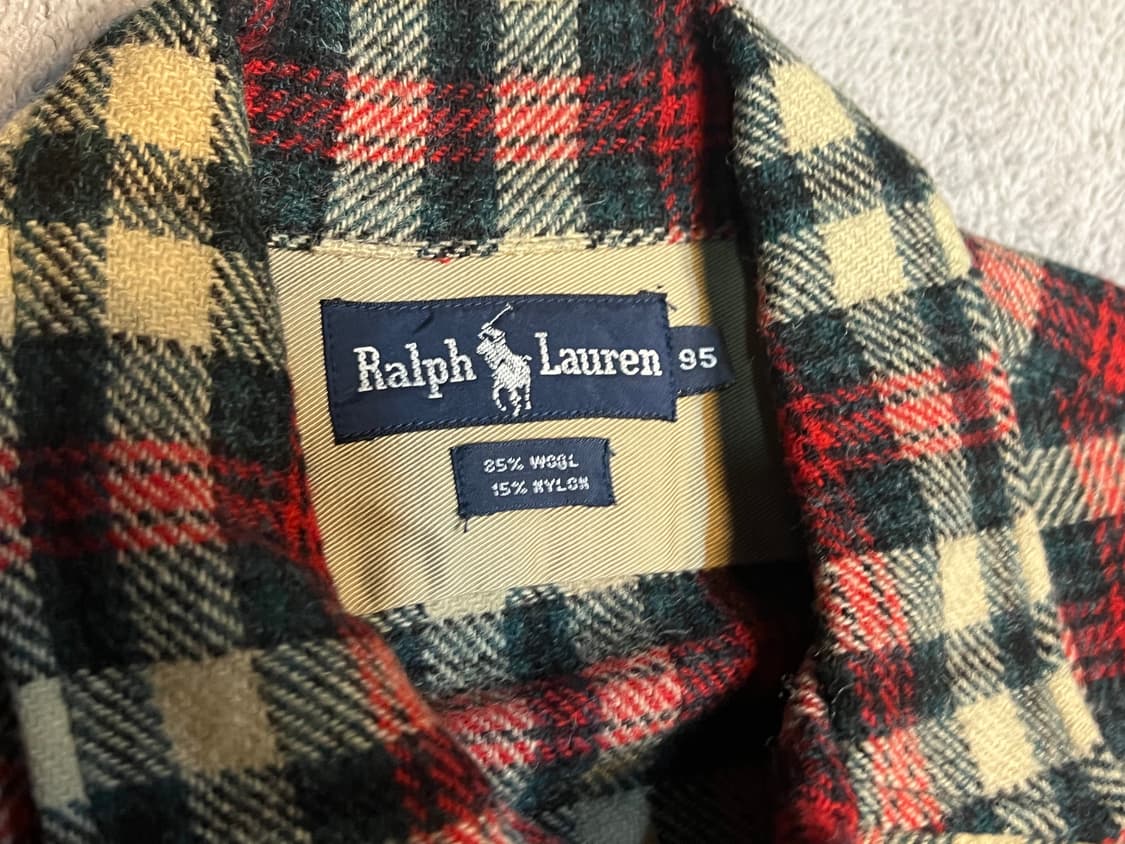 90년대 polo 폴로랄프로렌 울 셔츠자켓 셔켓  상품이미지5
