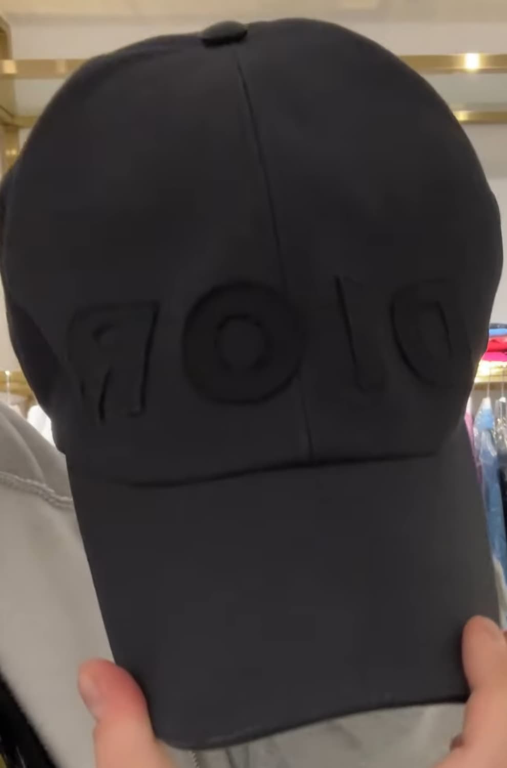 디올 블랙 볼캡 모자 정품 상품이미지3