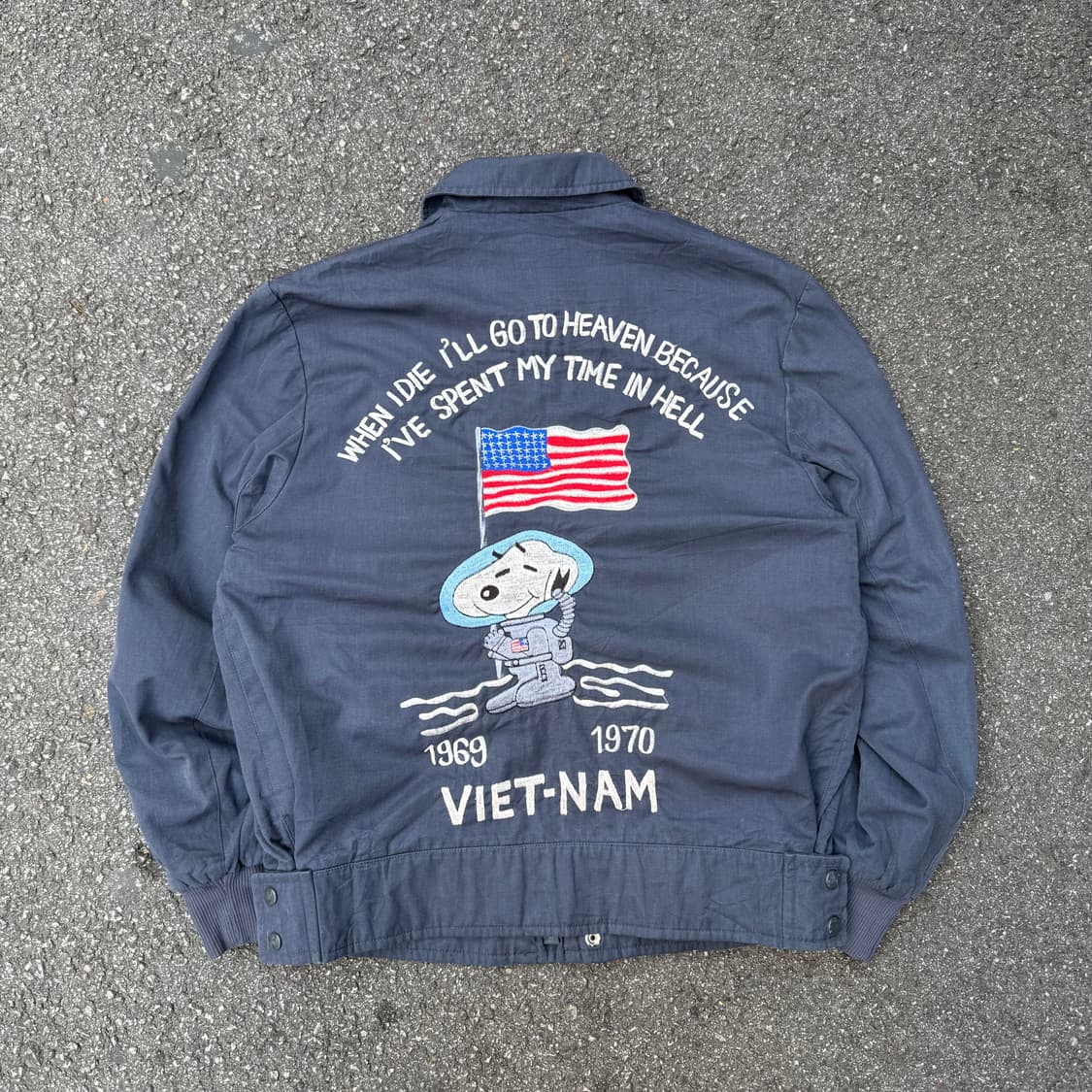 스누피 베트남전쟁 자켓 블루종 점퍼 상품이미지1