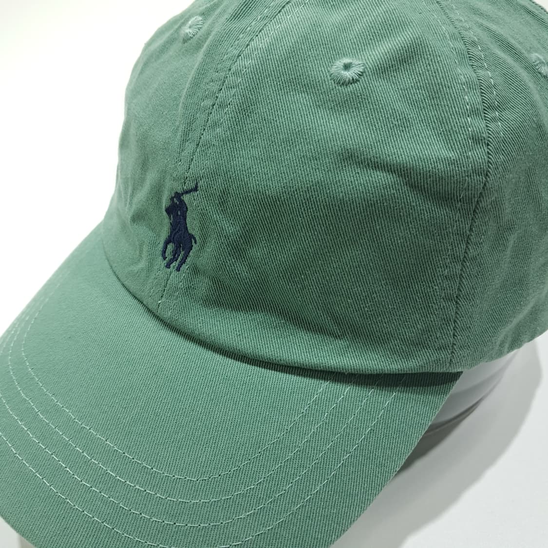 CL522 폴로 블랙 포니자수 에메랄드 그린 볼캡 모자 상품이미지1