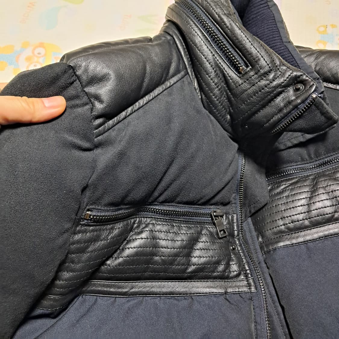 시스템옴므 남성 구스다운 패딩 95(상태상급) 상품이미지5