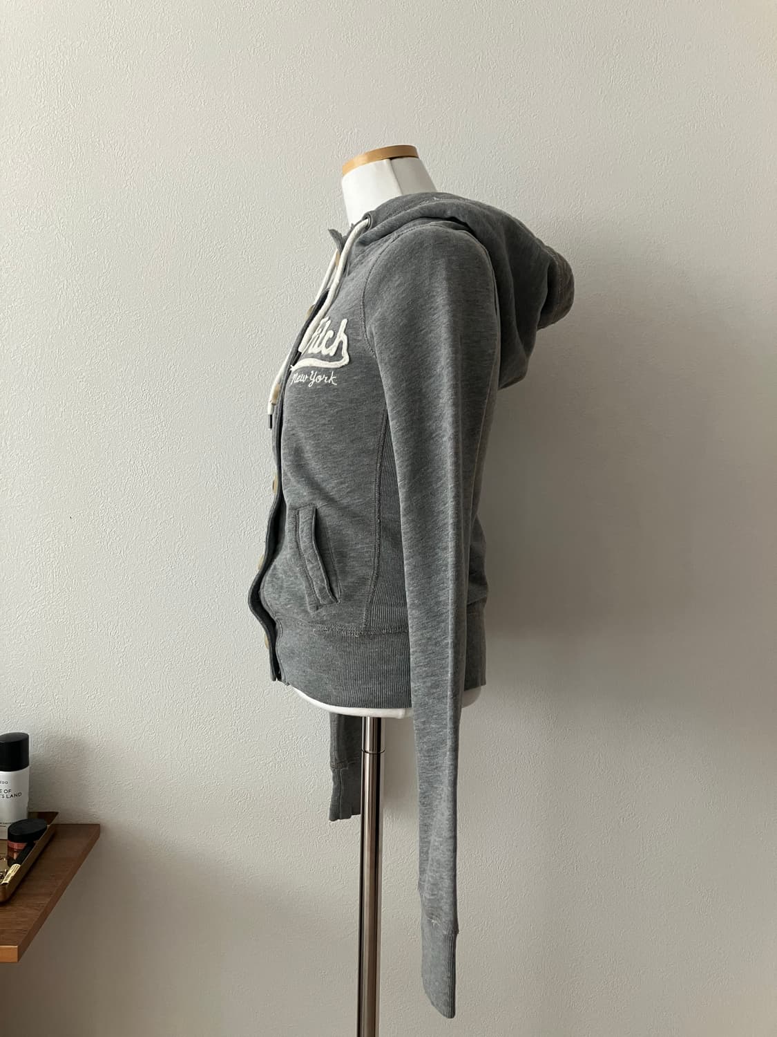 아베크롬비 버튼 후드집업 xs y2k후드집업 딱붙핏 상품이미지3