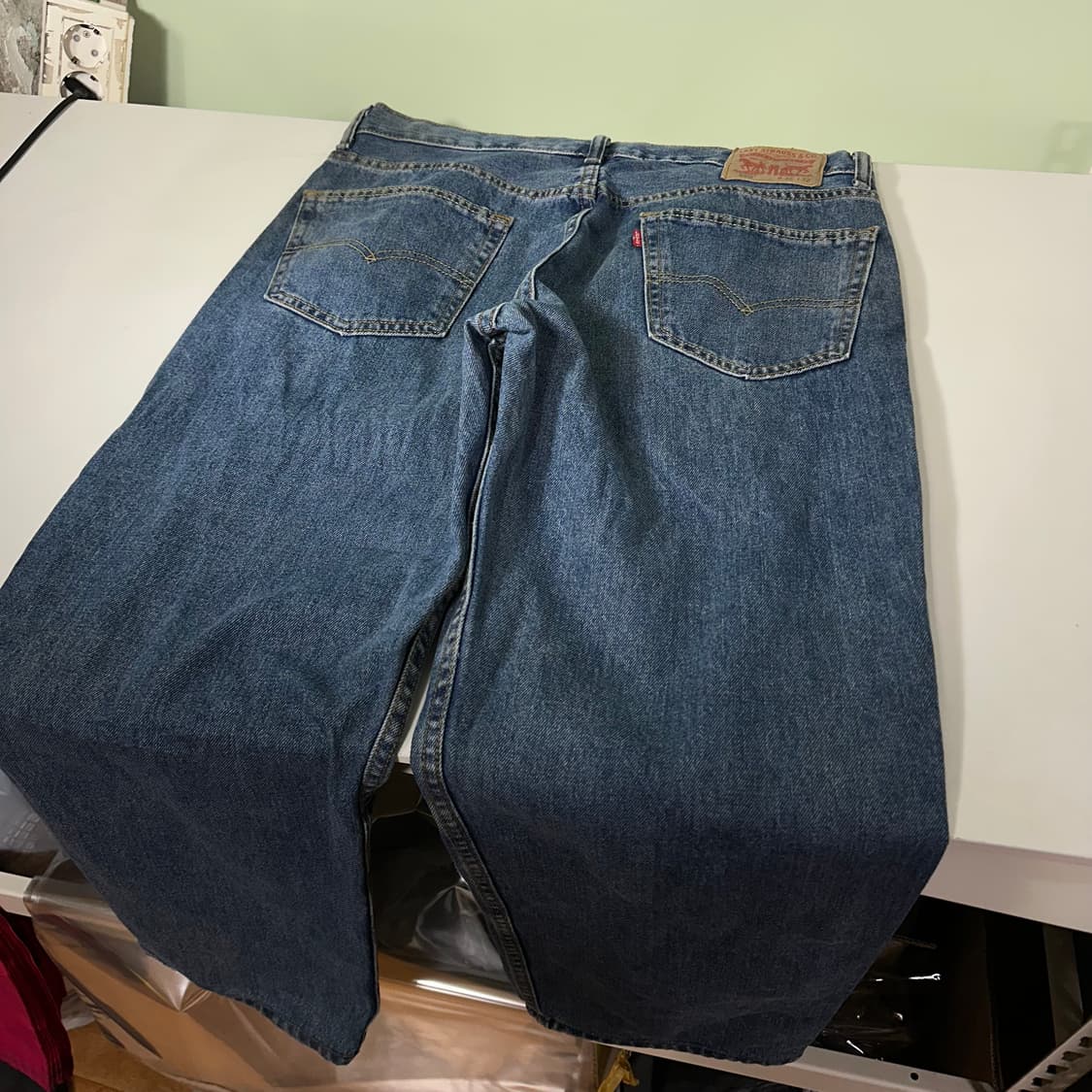 XL 36 리바이스550 USA 레귤러 일자핏 데님팬츠 청바지 상품이미지6