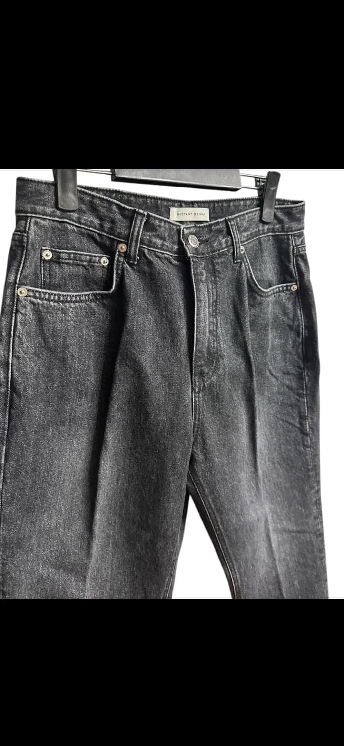 브랜디드 인스턴트 데님 블랙 워싱 레귤러핏 데님팬츠 30size 새상품 상품이미지3