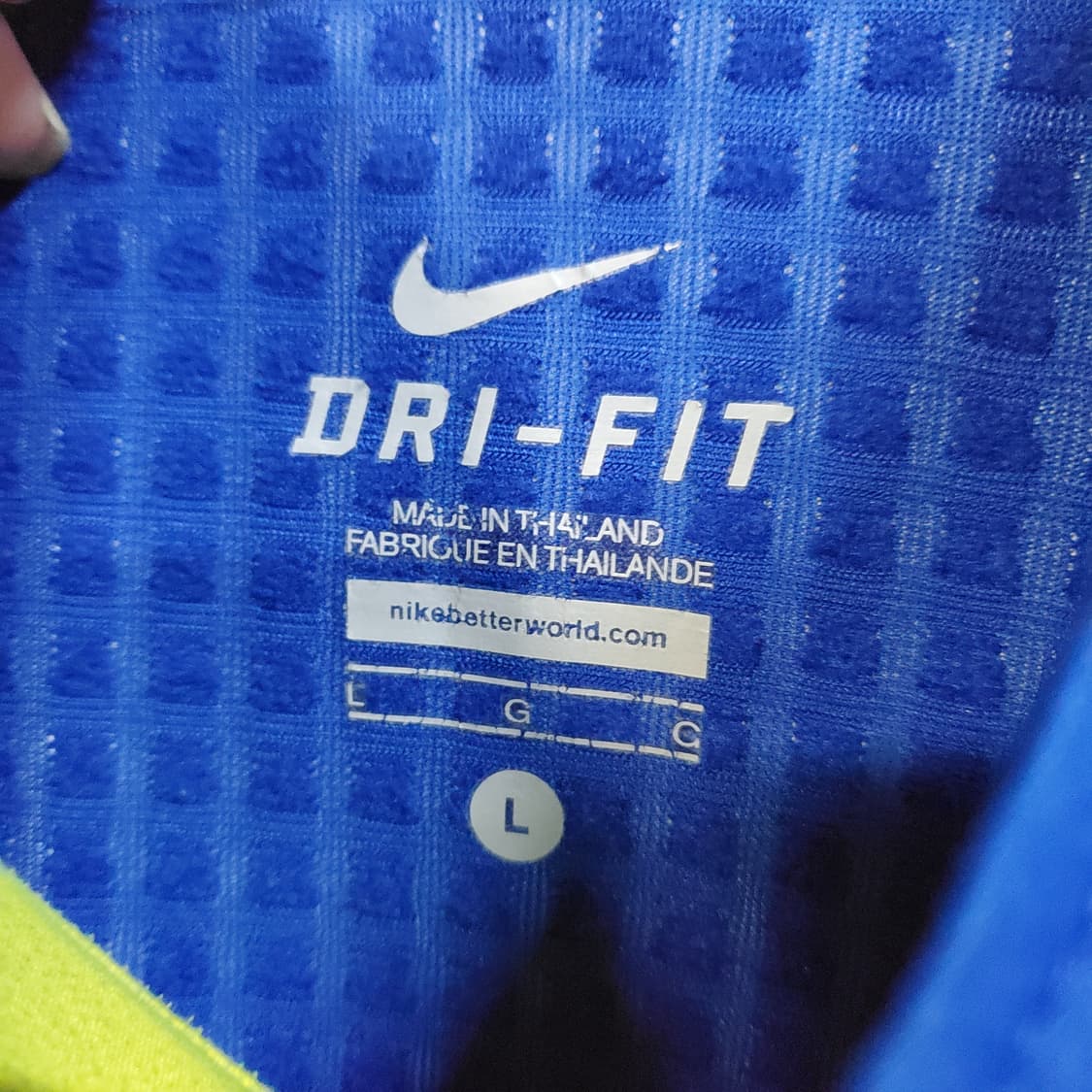 나이키 스우시 드라이핏 블루 바람막이 져지  상품이미지5