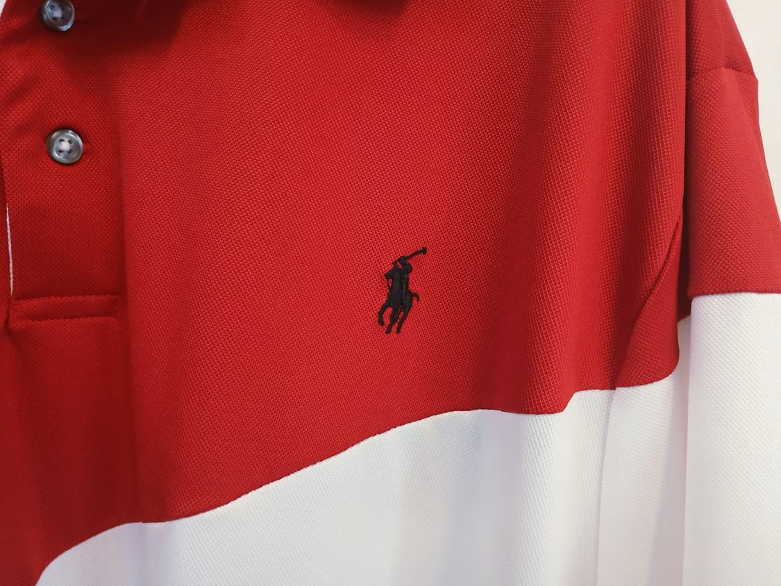 Polo Ralph Lauren 레드 화이트 블랙 배색 폴로셔츠 상품이미지6