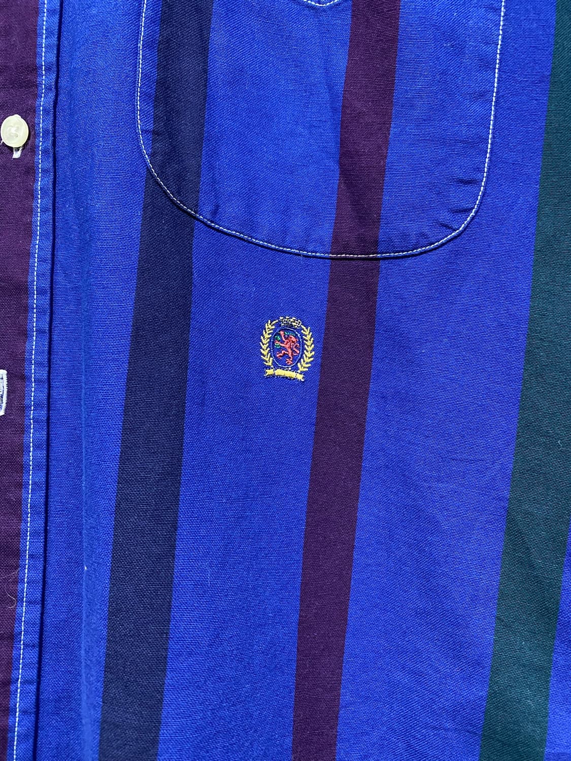 Tommy hilfiger 멀리컬러 스트라이프 프레피 하프 셔츠 상품이미지5