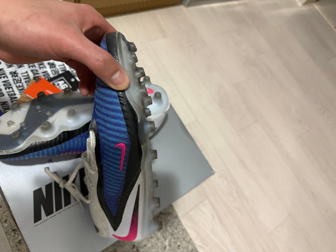 나이키 팬텀 6 로우 엘리트 AG-Pro 레이서 블루 핑크 블라스트 상품이미지8