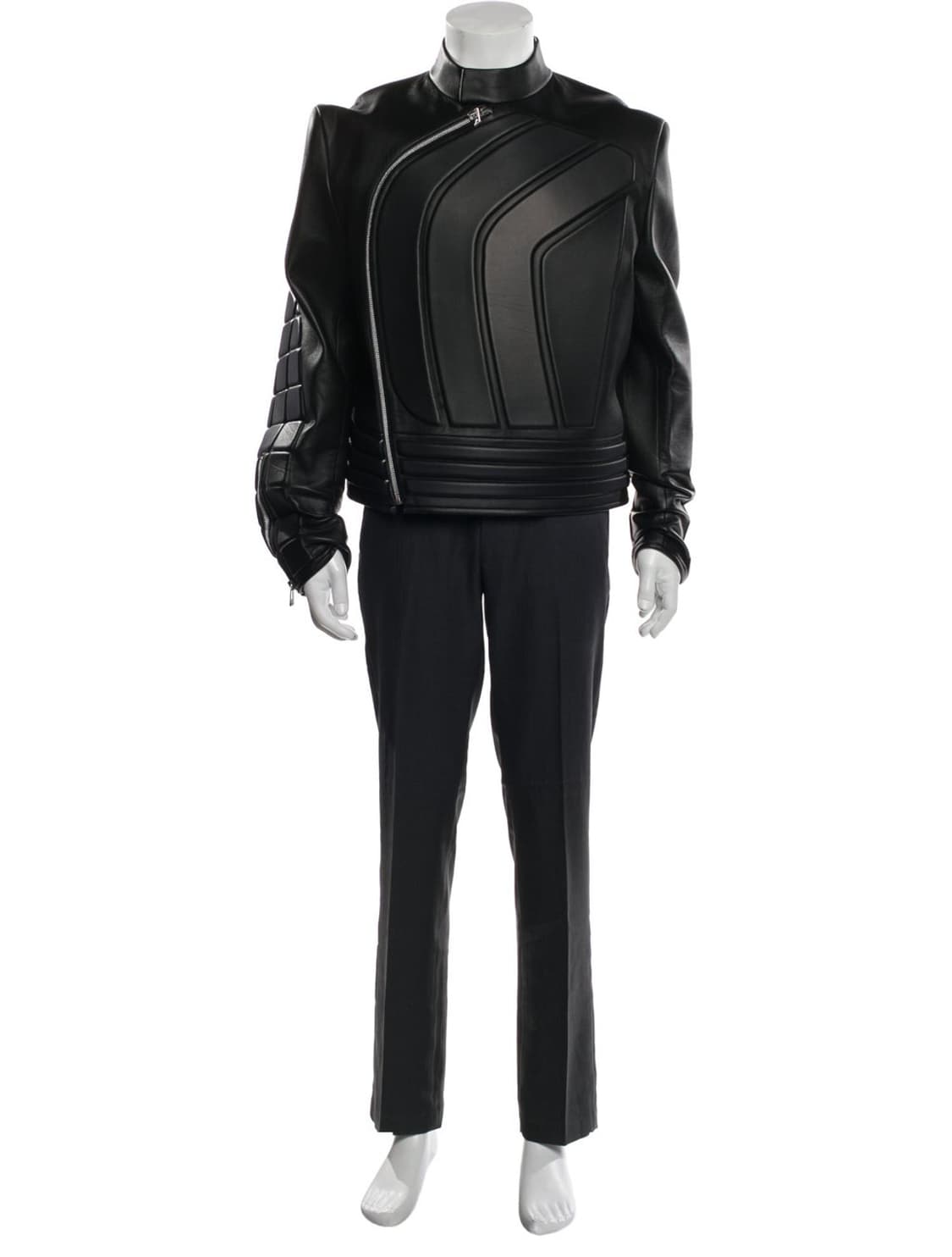 보테가베네타 FW2019 런웨이 패디드 레더 바이커 자켓 상품이미지10