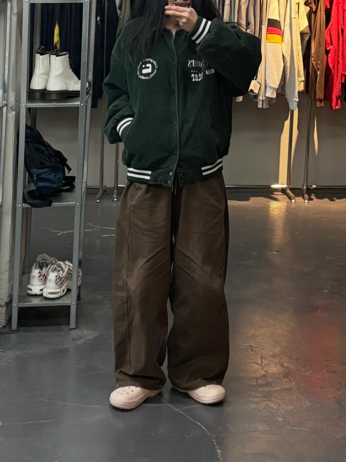 코드그라피 코듀로이 잉크심볼 바시티자켓 A3078 상품이미지1