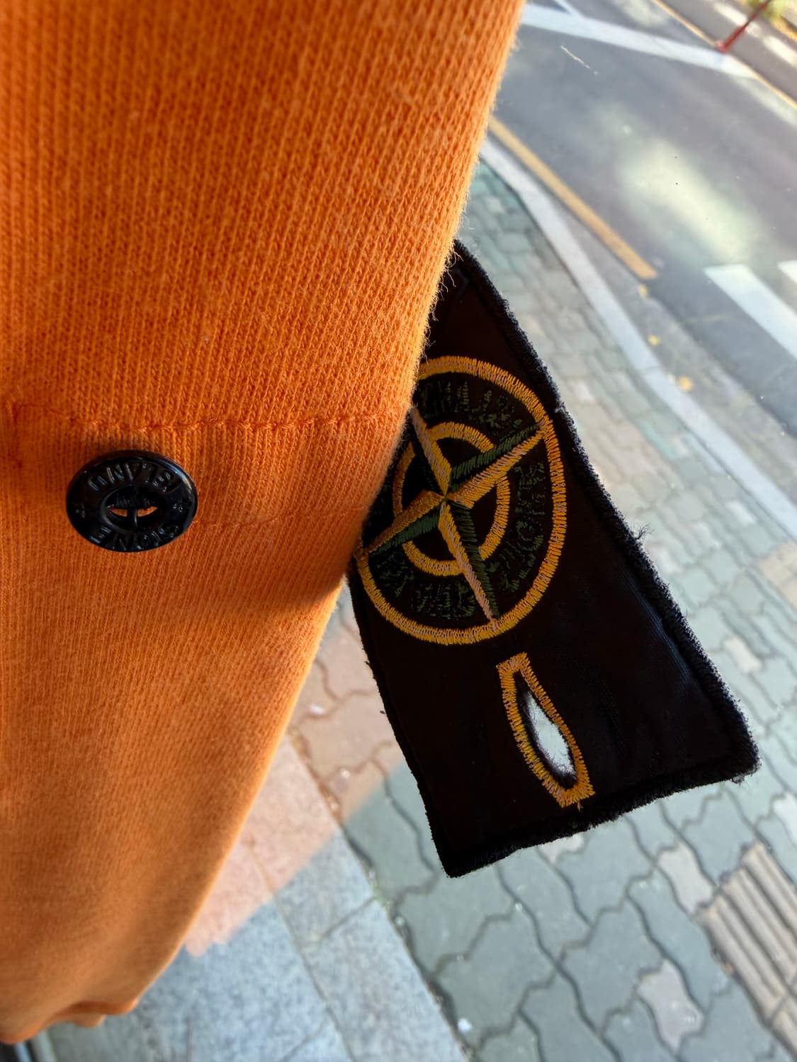 M/ 스톤아일랜드 와펜패치 오렌지 클래식 집업 상품이미지5