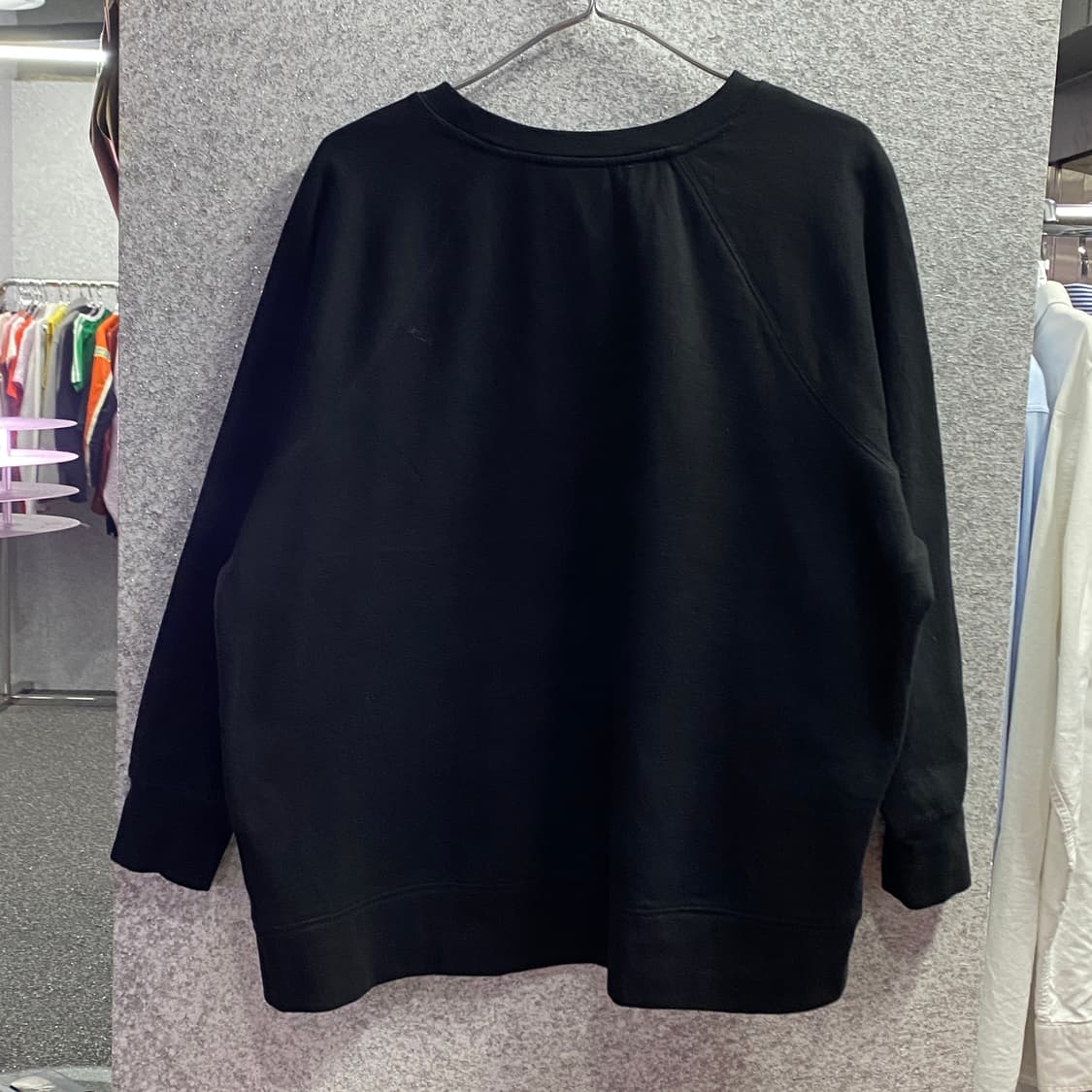 나이키 미들스우시 블랙 스웻셔츠 B3145 상품이미지4