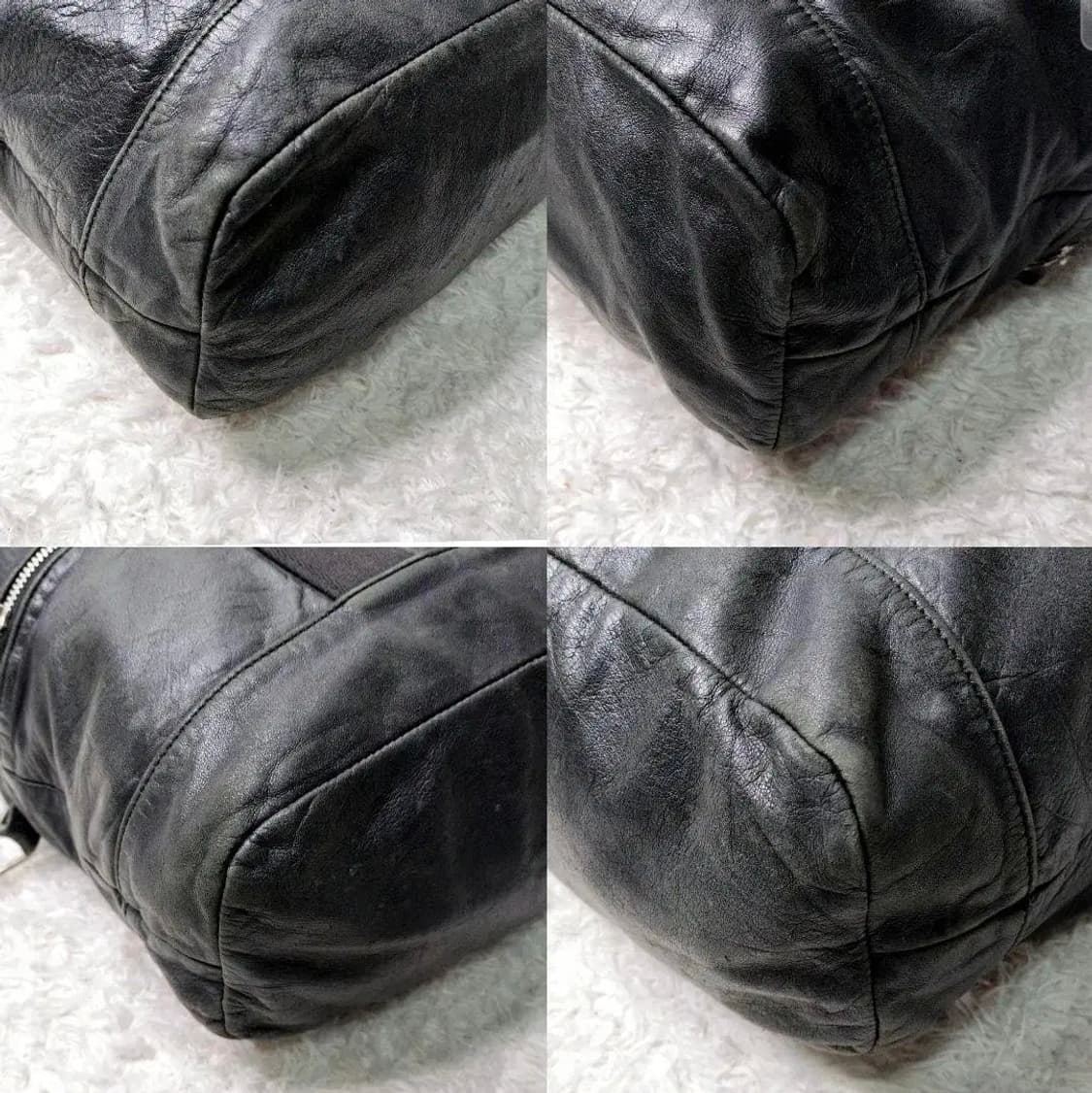 요지 야마모토 소가죽 투웨이 보스톤백 상품이미지6