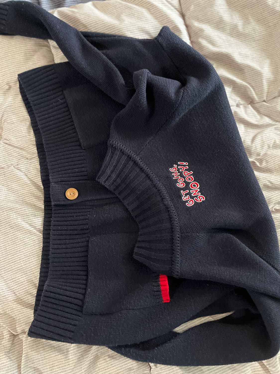 Peanuts 스누피 네이비 니트 가디건 상품이미지4