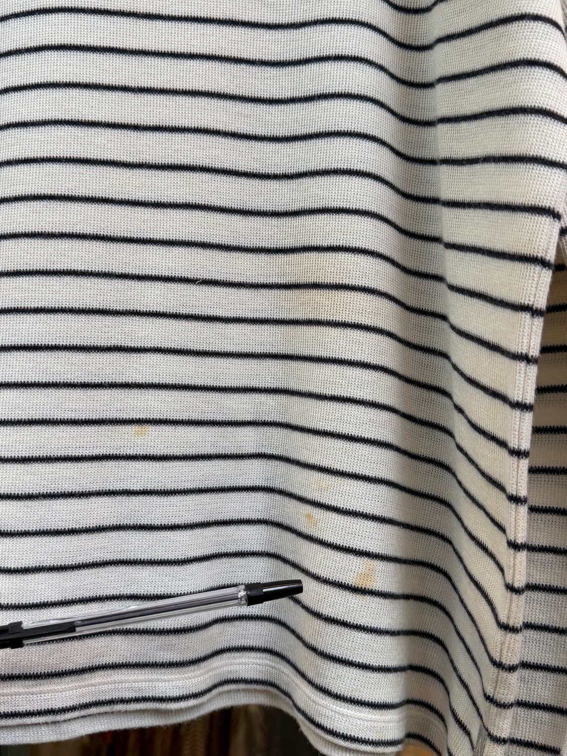 Armani Exchange 스트라이프 화이트 롱 슬리브 M 상품이미지5