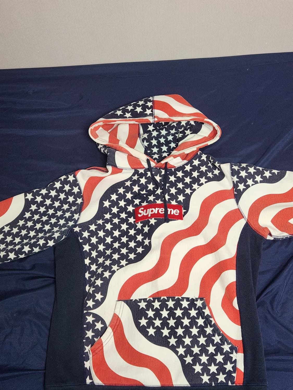 Supreme 14fw 성조기 박스로고 후드티M 상품이미지2