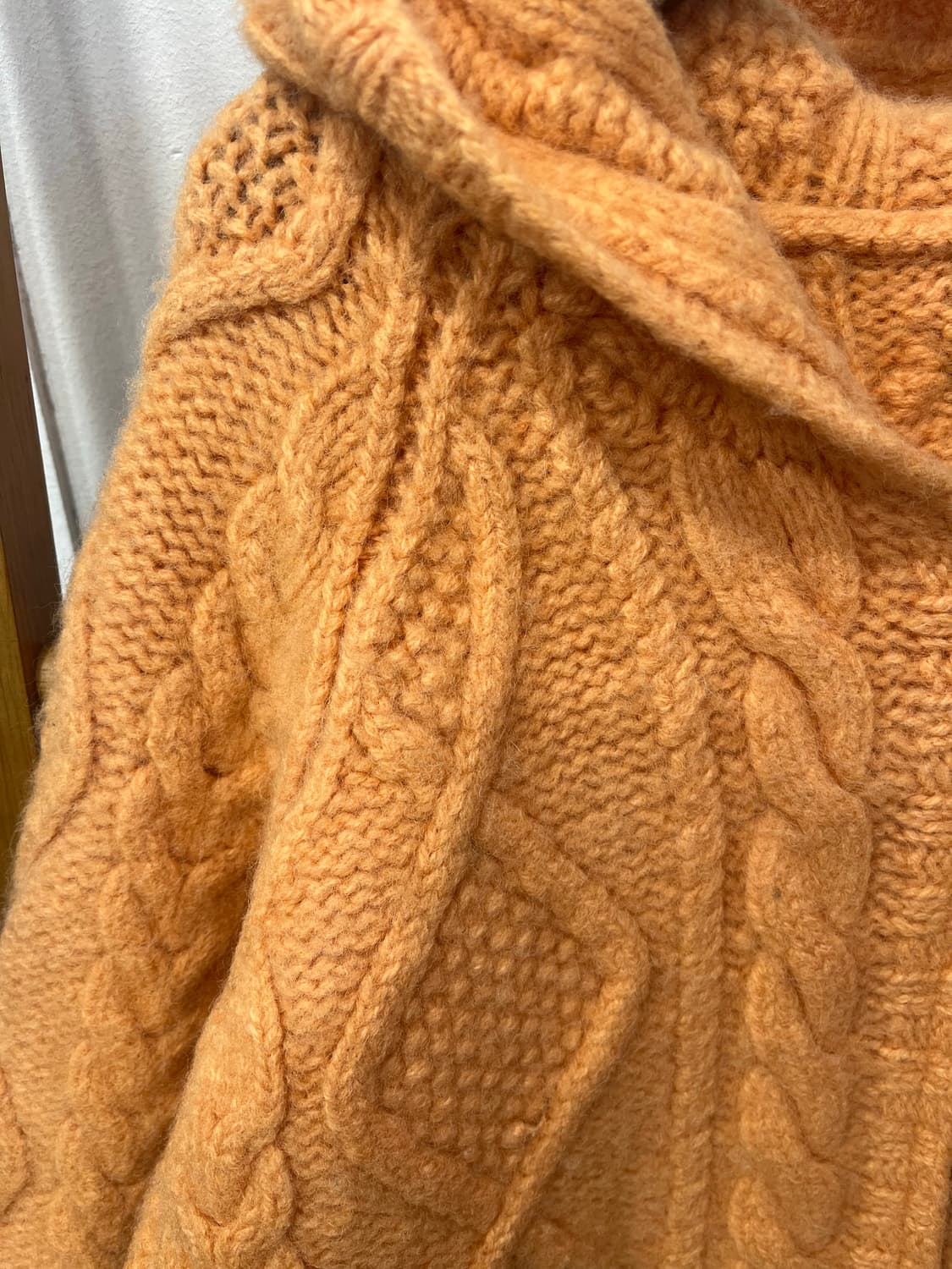 핸드메이드 니트 후드집업 상품이미지3