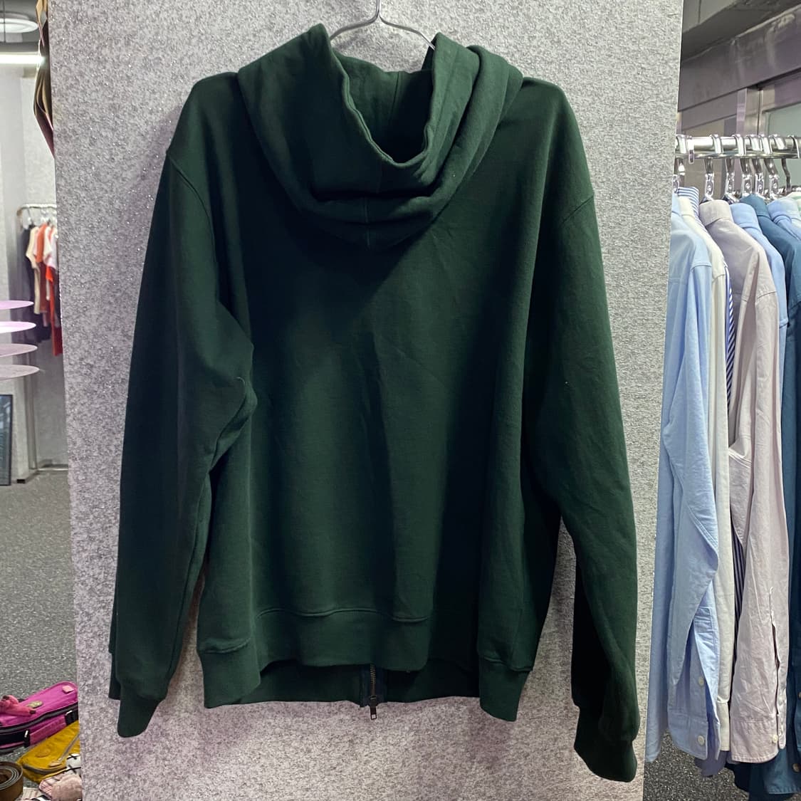 디스이즈네버댓 스몰로고 투웨이 그린 후드집업 b3371 상품이미지4