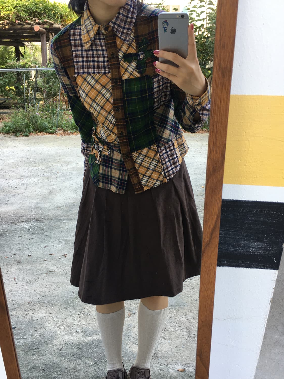 어텀 플라워 패치 셔츠 상품이미지4