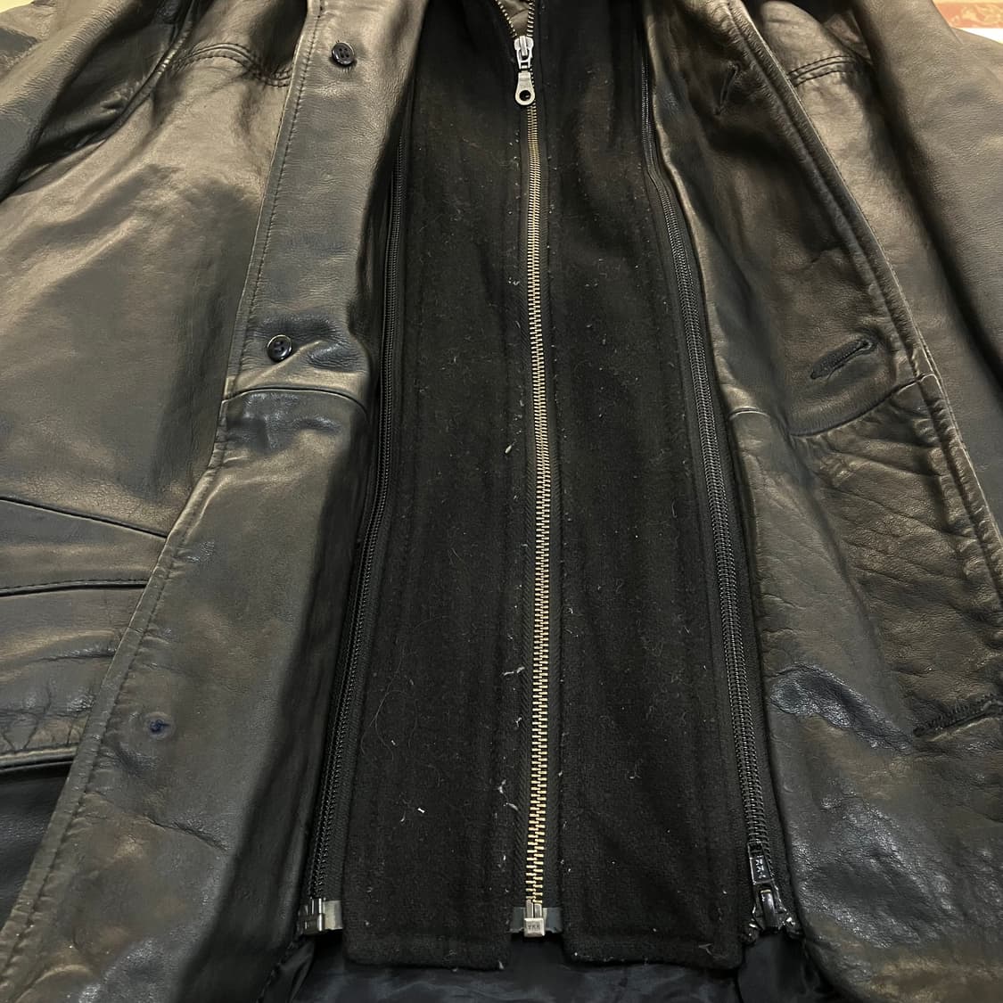 말보로 클래식 블랙 소가죽 자켓 M 상품이미지6