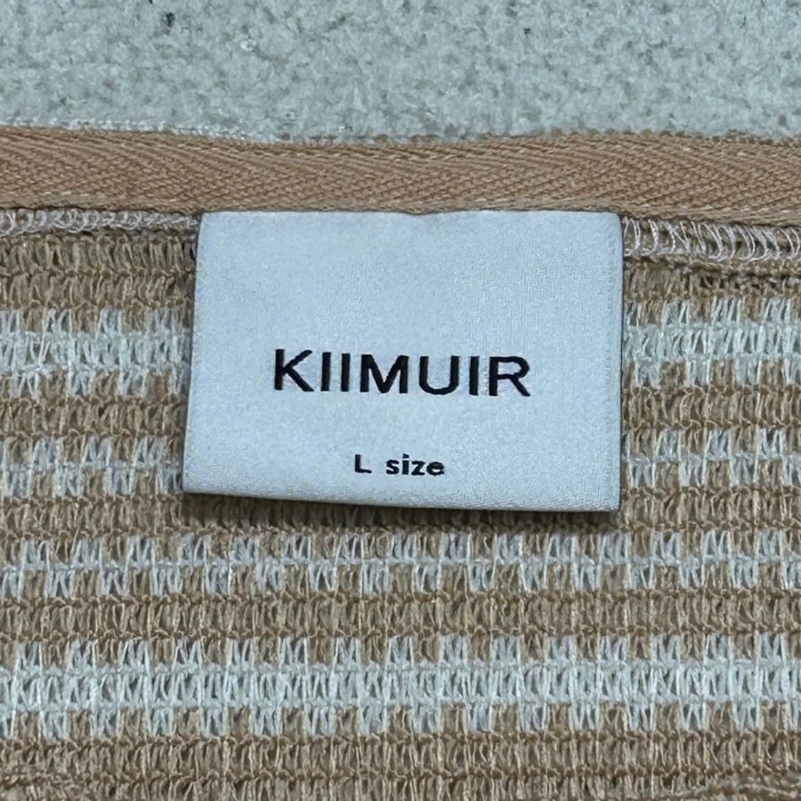 KIIMUIR 풀오버 스트라이프 니트 롱슬리브 L 상품이미지5