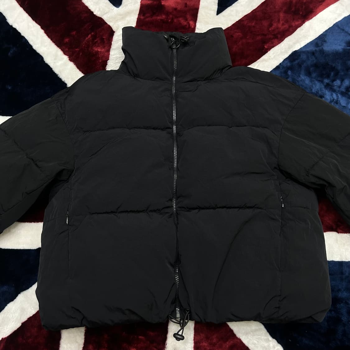 [한국M]ZARA 넥카라 숏패딩/블랙 상품이미지3