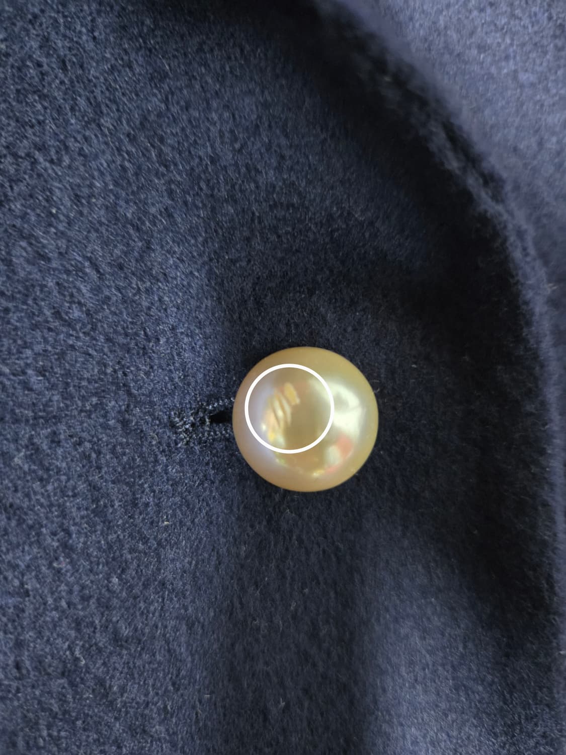 한섬 오즈세컨 O'2nd 네이비 하프코트 모90%캐시미어10%코트 상품이미지5