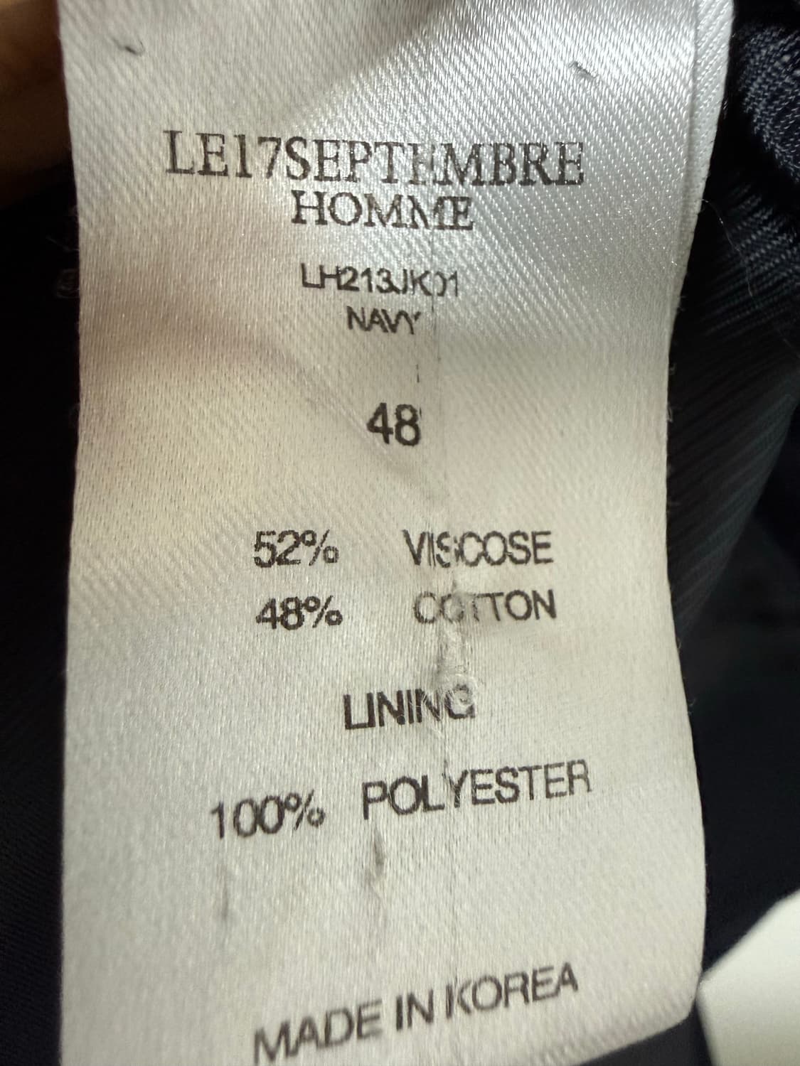 Le17sepembre homme 르917옴므 자켓 상품이미지3