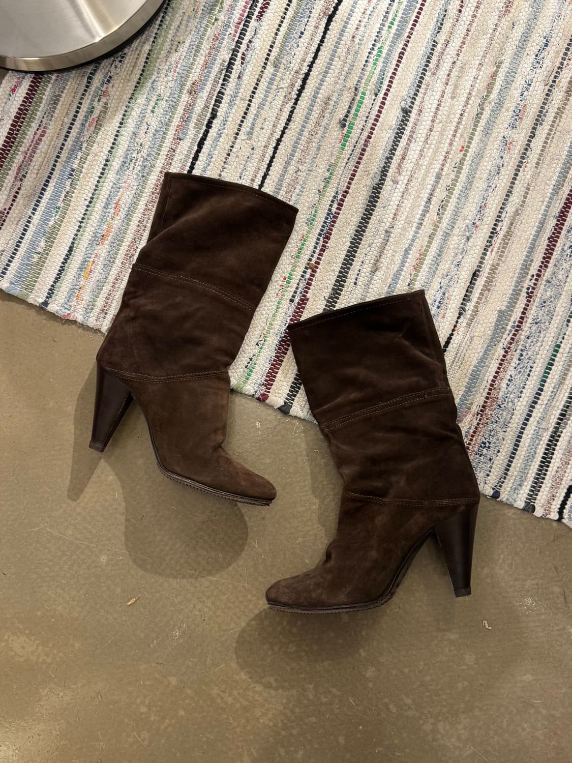 다크브라운 스웨이드 부츠힐 상품이미지2