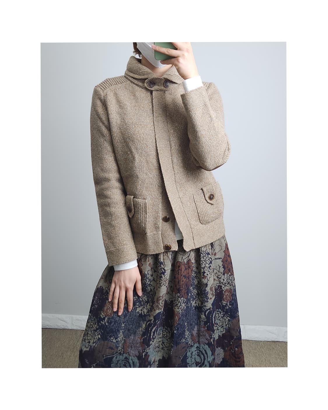 (키이스)반넥 가디건 상품이미지1