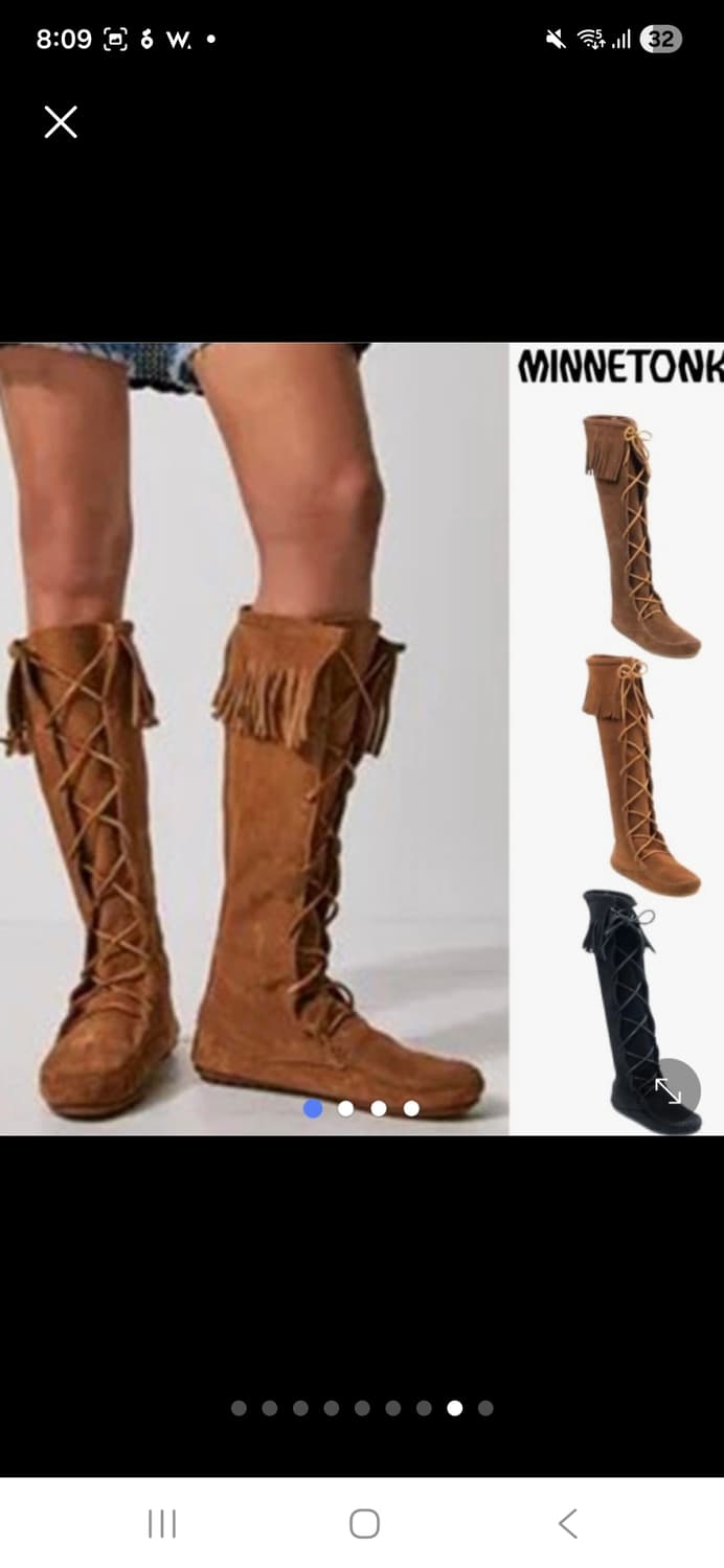 (마지막특가) 미네통카 롱부츠 7(240) 새상품 상품이미지1