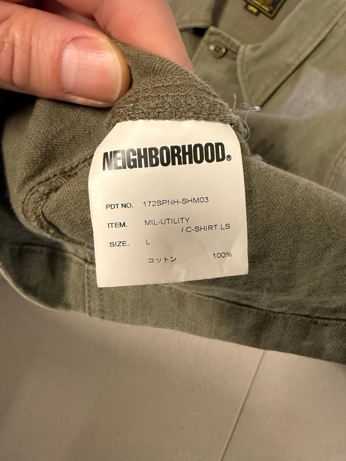 네이버후드 밀리터리 유틸리티 자켓 L사이즈 상품이미지4