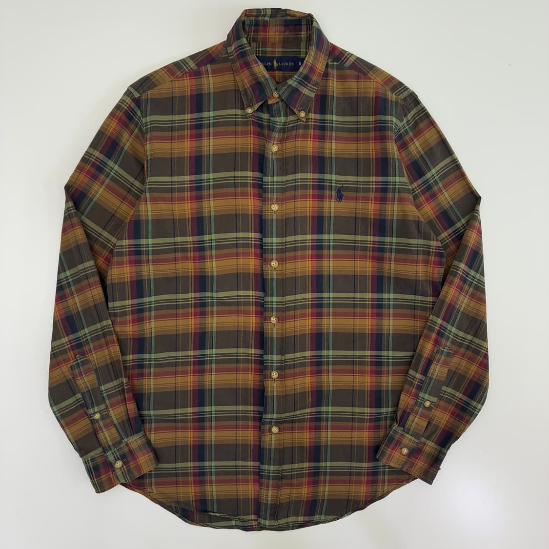 Polo 폴로 랄프로렌 브라운 체크 옥스포드 셔츠 상품이미지1