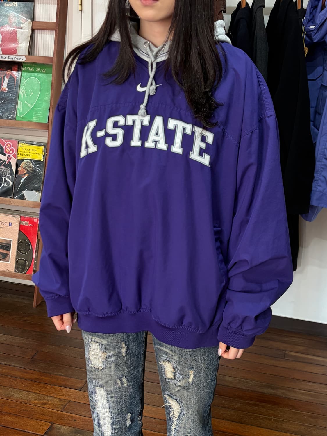 J42 나이키 팀 캔자스 스테이트 웜업 XL 상품이미지1