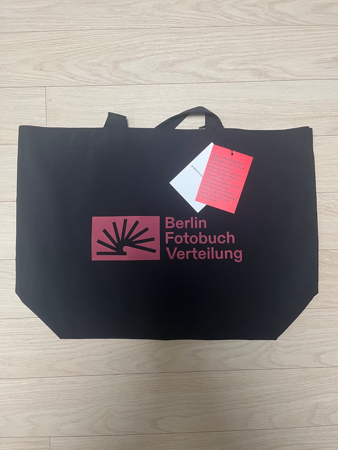 베를린포토북디스트리뷰션 토트백 BFV 001 BAG BLACK 상품이미지1