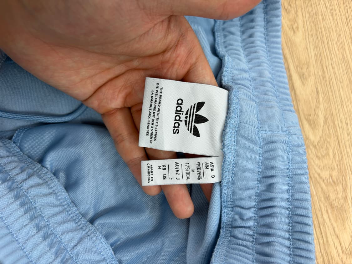 아디다스 오리지널 스카이블루 삼선 트랙팬츠 상품이미지5