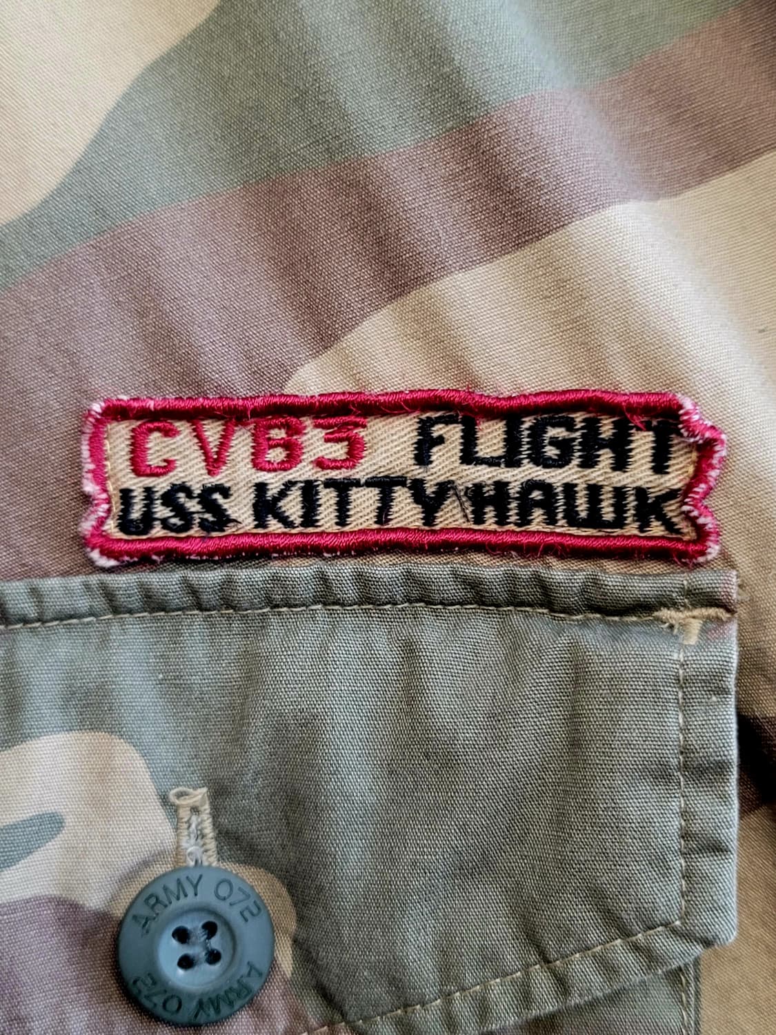 JPN 빈티지 Air Crew Member US Army 카모 셔츠헝자켓 상품이미지8