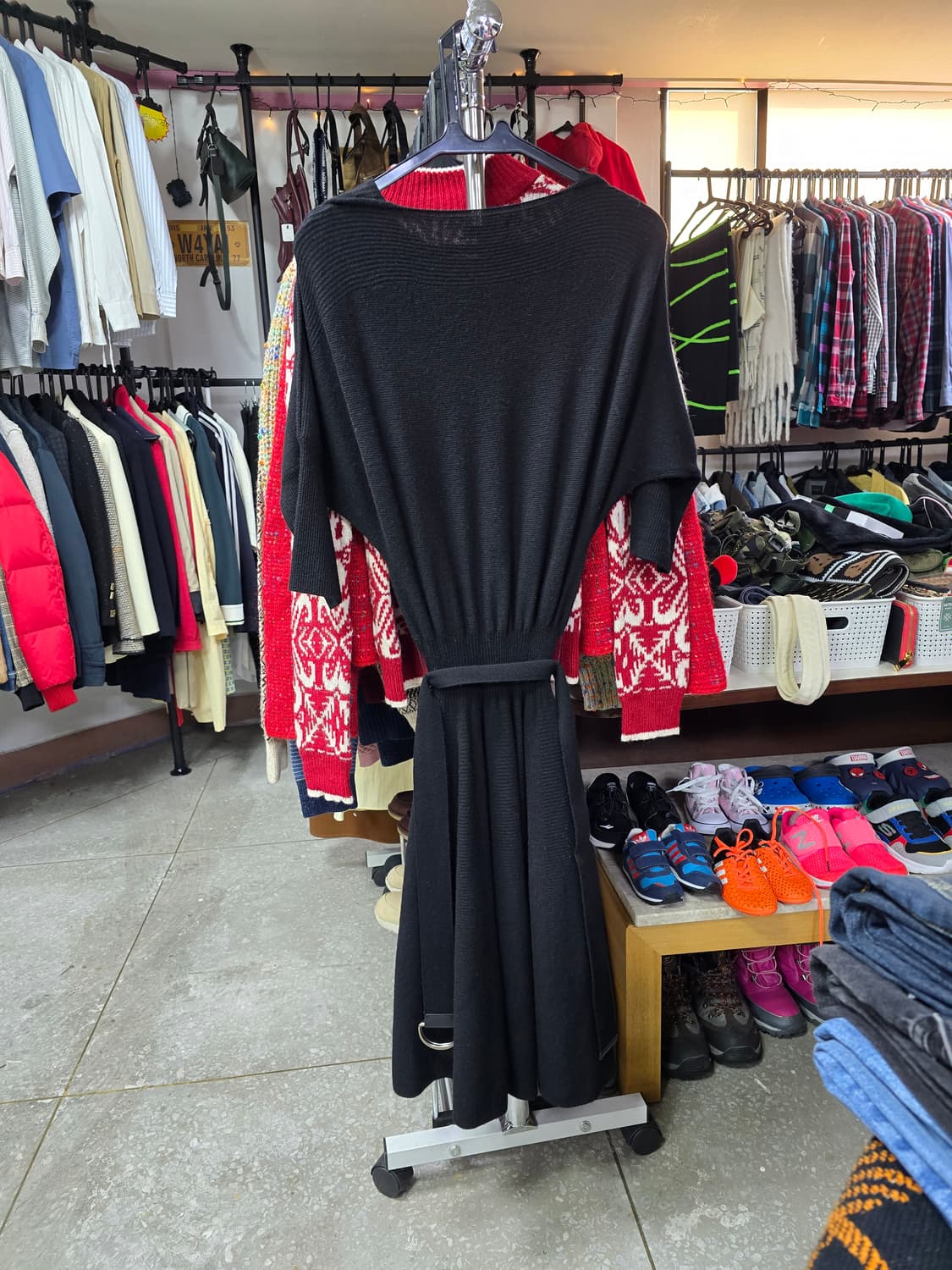 SYSTEM 블랙 롱 니트 원피스 (1288) 상품이미지2